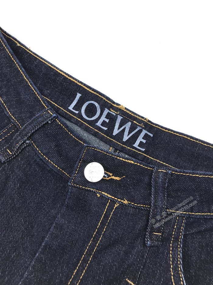Loewe男裝 羅意威秋季新品商務中腰牛仔褲  ydi3442